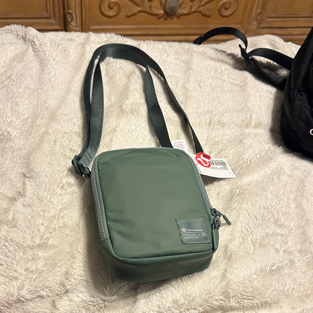 lululemon athletica Olive Green Crossbody Bag